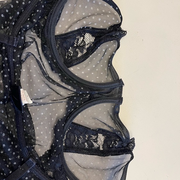 Vintage black and white polka dot lingerie - Picture 6 of 6